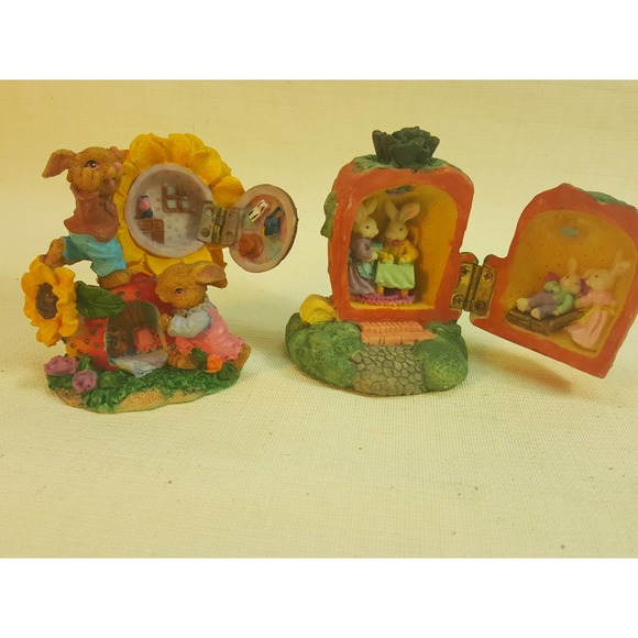 Flower & Apple Easter figures hidden homes KE270 - Picture 5 of 10